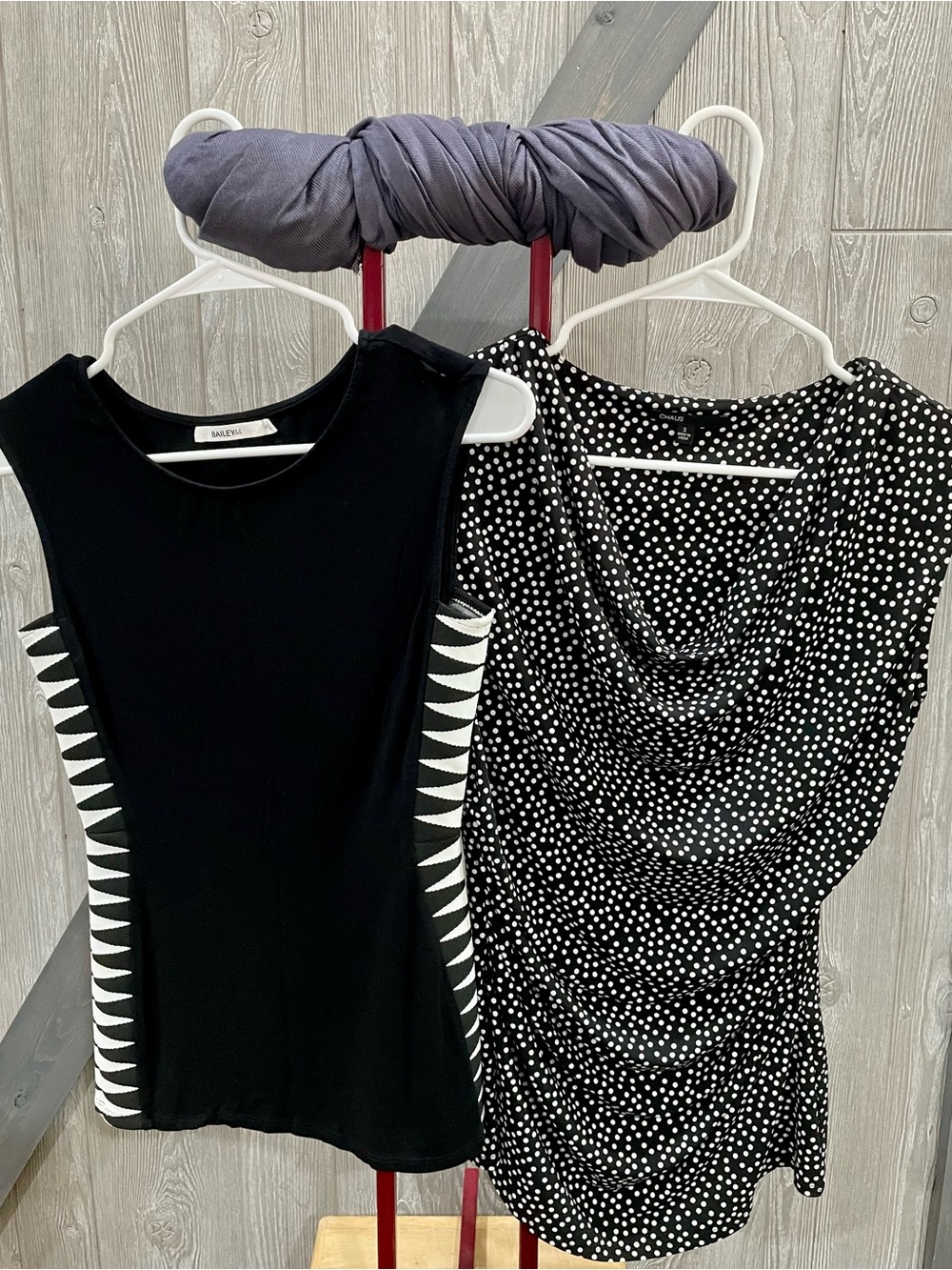 Bailey 44 & Chaus Black & White Sleeveless Women’s Top Set